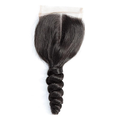 SVT 4x4 Malaysian Loose Wave Human Hair Free/middle/three Part Lace Closure - SVTHair