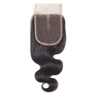 SVT 100% Peruvian Human Hair Body Wave 8-20 Inch 4*4 Lace Closure Remy Hair 1pc/lot - SVTHair