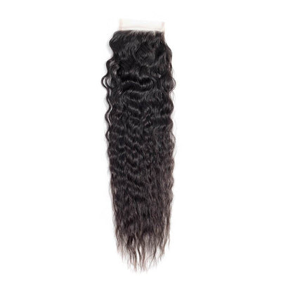 SVT Indian Water Wave 4*4 Lace Closure 100% Human Hair Natural Color Virgin Hair - SVTHair