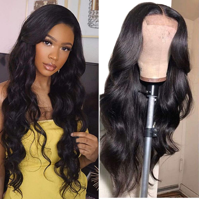 SVT Human Hair Wigs 4x4 Lace Closure Wigs 130% Density Body Wave Wig - SVTHair