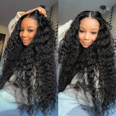 SVT Water Wave Wigs 13x4 Lace Front Human Hair Wigs With Baby Hair 150% Density Remy Hair - SVTHair